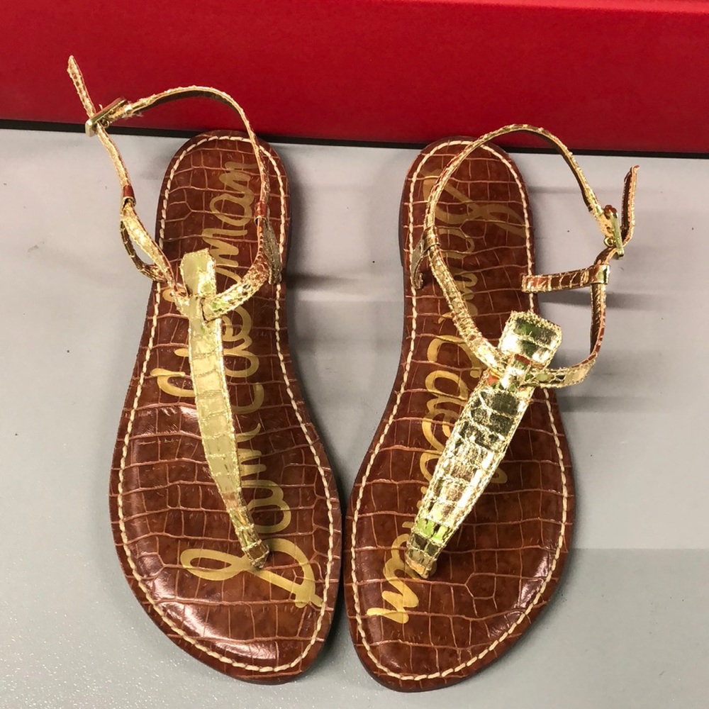 Size 7 Gold Sam Edelman Sandals